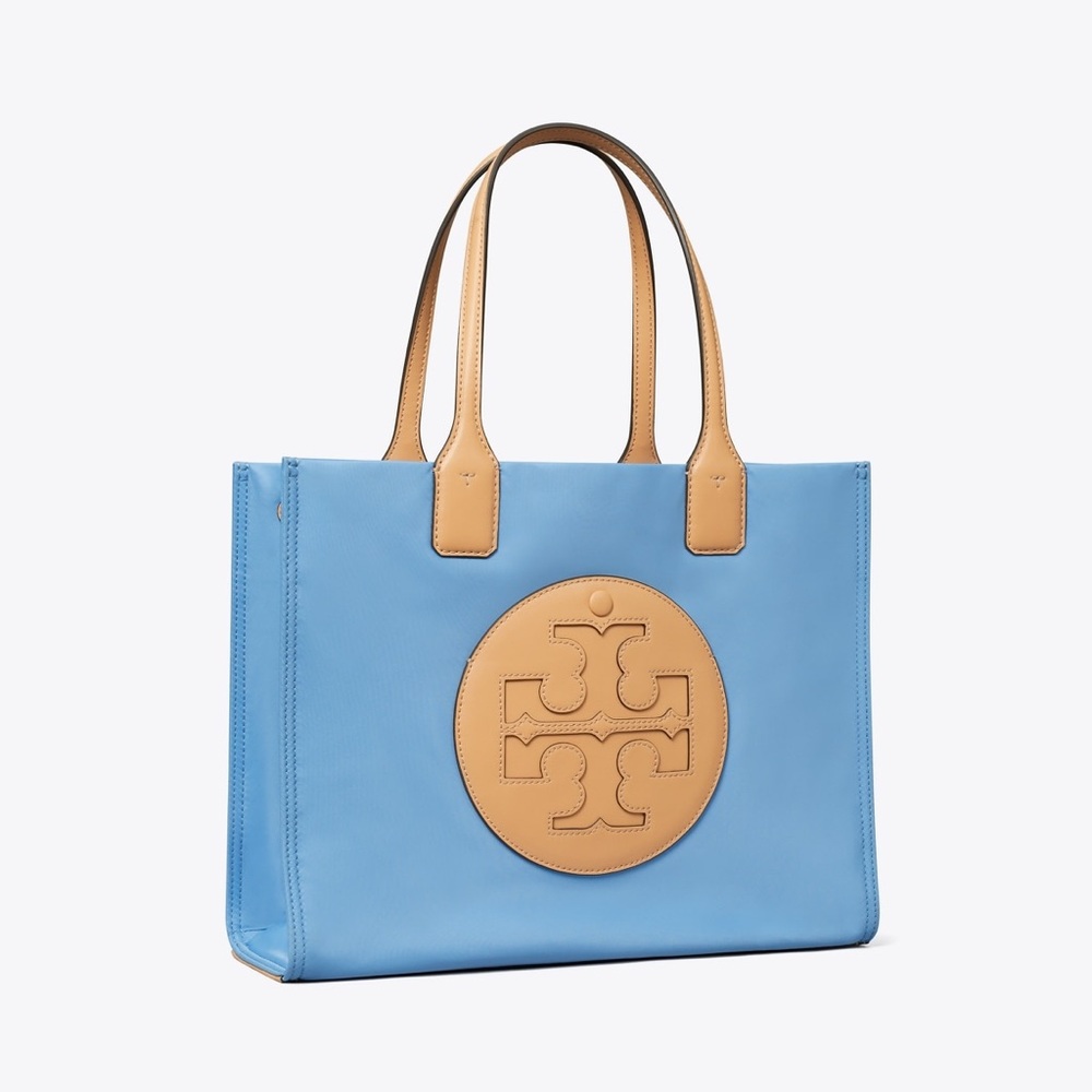 Tory Burch Blue and Tan Tote